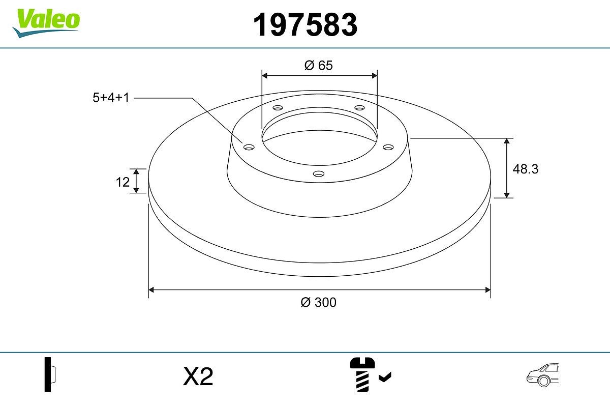 VALEO Δισκόπλακα 197583 Δίσκοι VALEO FAVORIT 197583 φθηνά