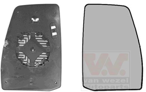 VAN WEZEL Peegliklaas, Välispeegel 1987832 1987832 Peegliklaas VAN WEZEL FORD TRANSIT COURIER