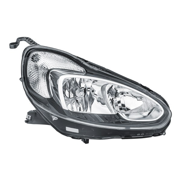 HELLA Ajovaloumpio 1EH 354 811-021 Ajovaloumpio HELLA Oikea, H7/H1, W21/5W, Hehkulankatekniikka, 12V