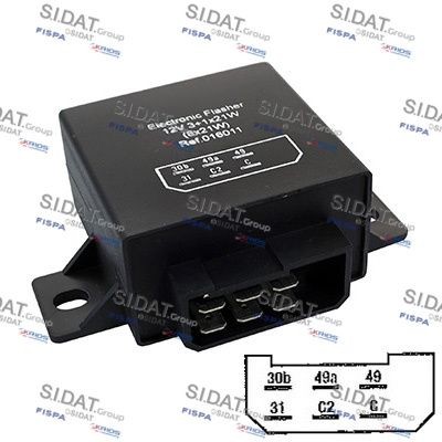 SIDAT Knipperlichtautomaat, pinkdoos 2.42025 2.42025 Knipperlichtautomaat SIDAT CITROЁN XSARA