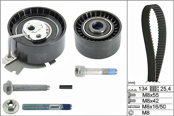 HEPU Kit cinghia di distribuzione 20-1365 20-1365 Cinghia dentata HEPU Citroën