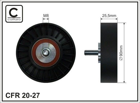 CAFFARO Galoppino guidacinghia, cinghia Poly-V 20-27 20-27 costo Galoppino CAFFARO Volkswagen PHAETON
