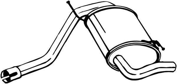 Πίσω σιλανσιέ BOSAL 200-219 BOSAL 200-219: Τελικά σιλανσιέ Dacia DUSTER 2023