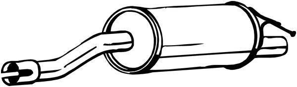 BOSAL Marmitta 200-279 BOSAL 200-279 Silenziatore marmitta Dacia Dokker Station Wagon prezzo