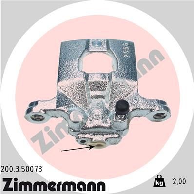 ZIMMERMANN Bromsok 200.3.50073 200.3.50073 ZIMMERMANN bromsok Nissan TERRANO