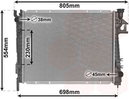 Radiateur du moteur VAN WEZEL 20012703 VAN WEZEL 20012703 Radiateur moteur DODGE RAM 2014