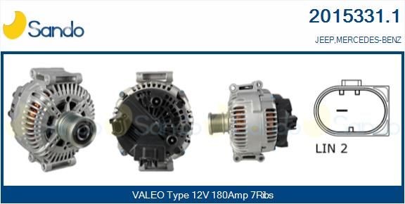 SANDO Dynamo / Alternator 2015331.1 Wisselstroomdynamo JEEP SANDO 2015331.1