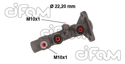 CIFAM Hovedbremsesylinder 202-859 Bremsepumpe CIFAM HIACE 202-859 billige