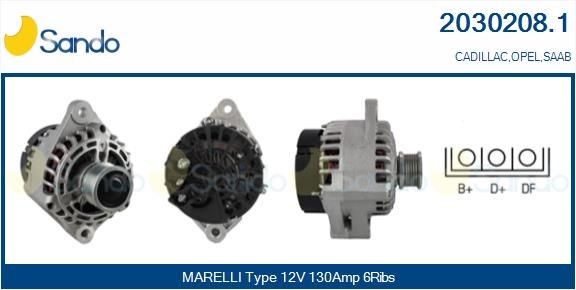 SANDO Dynamo / Alternator 2030208.1 2030208.1 Dynamo SANDO SAAB 9-3