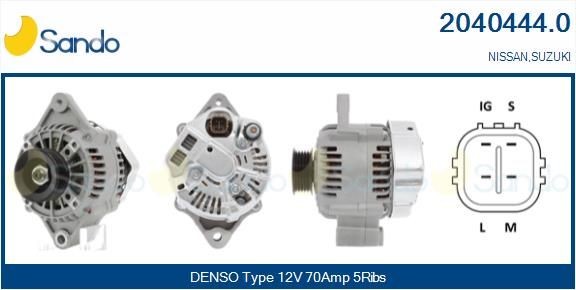 SANDO Alternatore 2040444.0 SANDO 2040444.0 Dinamo Nissan Pixo UA0 originali prezzo