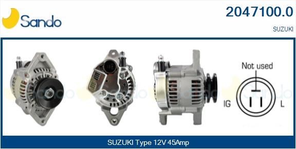 SANDO Alternateur 2047100.0 Dynamo SUZUKI SANDO 2047100.0