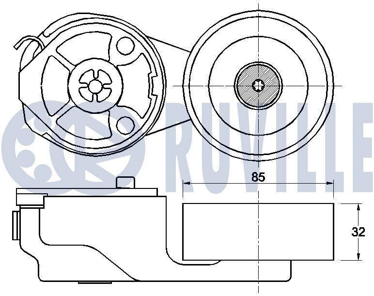 RUVILLE Tsentraalklapp, nukkvõlliasend 205204 205204 Juhtklapp, nukkvõlli asend FORD MONDEO RUVILLE