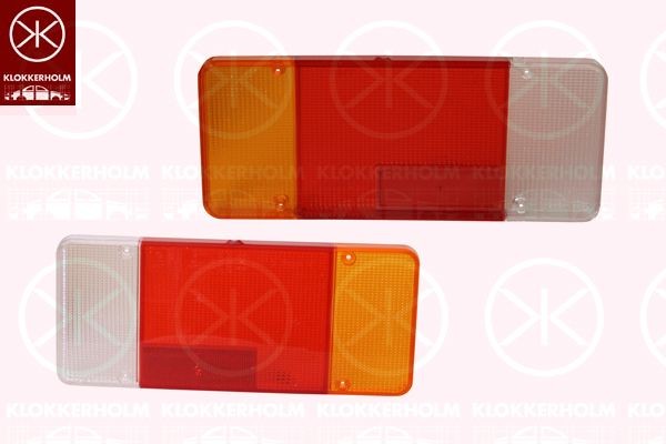 KLOKKERHOLM Vidro de farol, luz traseira 20930752 Peças para luz traseira KLOKKERHOLM MAZDA 20930752
