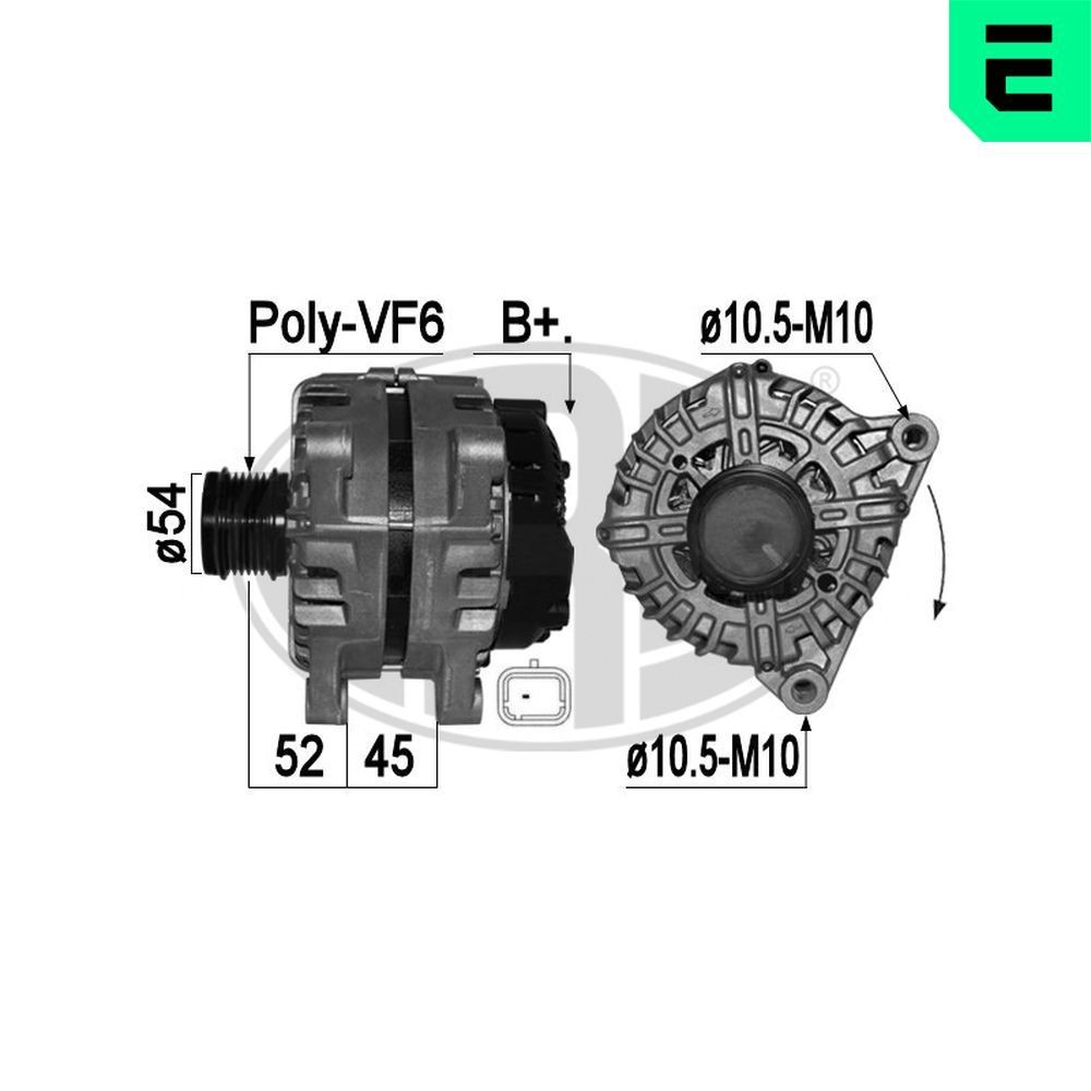 ERA Ģenerators 209433 ERA 209433 Ģenerators Toyota Proace Universālis lēti