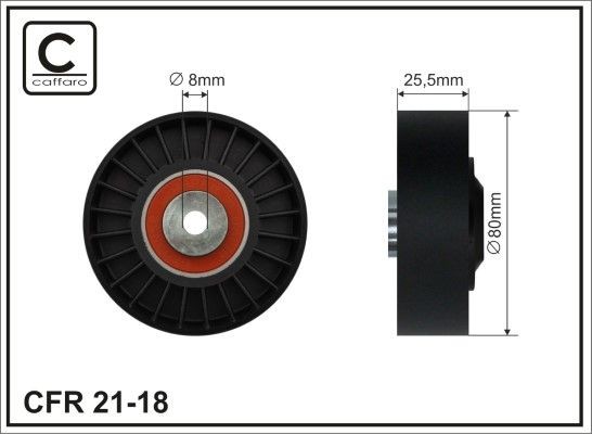 CAFFARO Galoppino guidacinghia, cinghia Poly-V 21-18 CAFFARO 21-18 Cuscinetto cinghia servizi Nexia N100 originale prezzo
