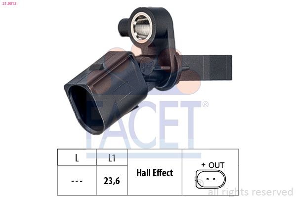 FACET ABS-Sensor 21.0013 21.0013 FACET ABS Sensor Tabelle