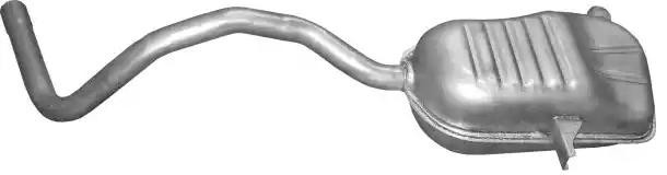 POLMO Rear silencer 21.50 21.50 POLMO exhaust silencer for RENAULT CLIO