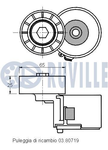 RUVILLE Bensiinipump 210 210 Kütusepump ALFA ROMEO GIULIETTA RUVILLE