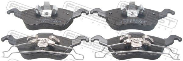 FEBEST Bremsbeläge 2101-CAKF 2101-CAKF Sportbremsbeläge FEBEST FORD MONDEO