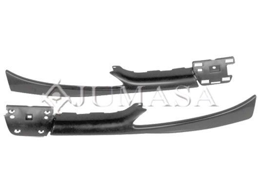 JUMASA Prydnads- / Skyddslistsats, kylargaller 21103535 JUMASA 21103535 Stötfångarlist Peugeot 206 SW original