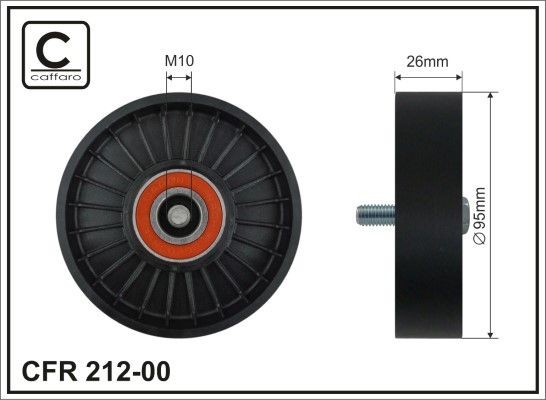 CAFFARO Løpehjul, vifterem 212-00 Løpehjul CAFFARO Kia STONIC 212-00