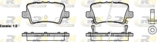 ROADHOUSE Brake pad set 21206.02 Tesla MODEL X ROADHOUSE brake pads 2120602