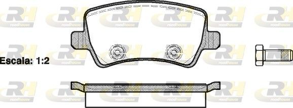 ROADHOUSE Bromsbelägg 21236.00 21236.00 ROADHOUSE bromsbelägg VOLVO V50