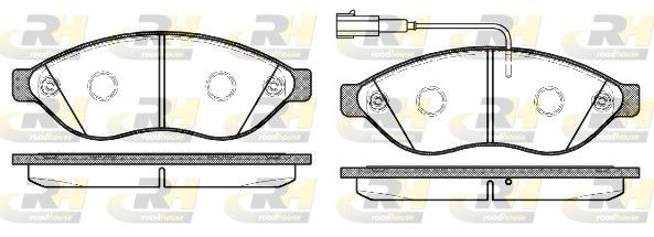 ROADHOUSE Bromsbelägg 21237.12 21237.12 Bromsbelägg sport ROADHOUSE FIAT TIPO