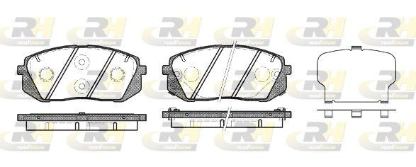 ROADHOUSE Piduriklotsid 21302.22 Pidurikattekomplekt, ketaspidur ROADHOUSE Kia SPORTAGE 21302.22