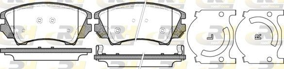 ROADHOUSE Brake pad set 21375.12 21375.12 ROADHOUSE brake pads for TESLA MODEL X