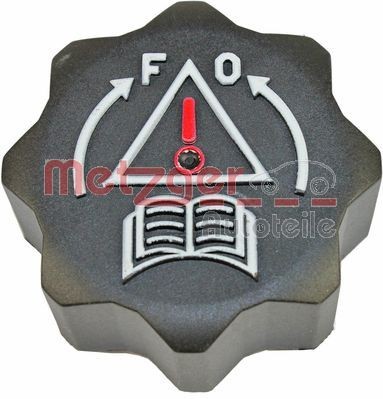 METZGER Tampa de fecho, recipiente de líquido de refrigeração 2140146 Tampa depósito do líquido de refrigeração FIAT METZGER 2140146