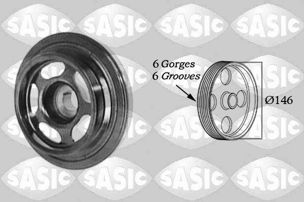 SASIC Polia, cambota 2156059 Polia da cambota SASIC Honda CR-V 2156059