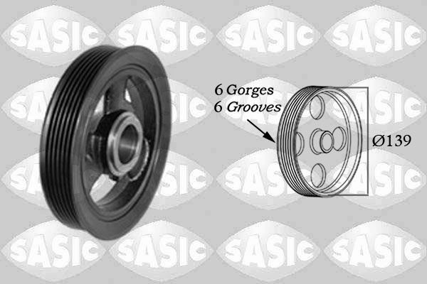 SASIC Remenica kľukového hriadeľa 2156064 Remenica kľukového hriadeľa SASIC Nissan ALTIMA 2156064