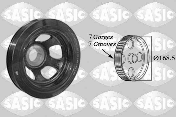 SASIC Remenica kľukového hriadeľa 2156073 2156073 Remenica kľukového hriadeľa MERCEDES-BENZ GLA SASIC