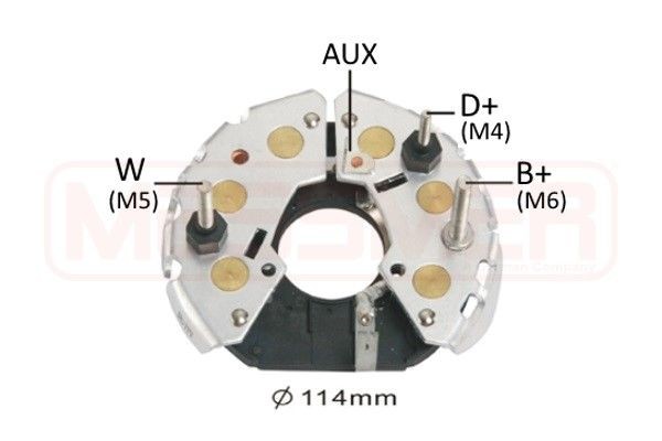 MESSMER Pont de diodes, alternateur 216052 MESSMER 216052 Pièces détachées pour alternateur Ford Fiesta Mk3 prix