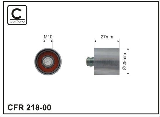 CAFFARO Galet tendeur de courroie de distribution 218-00 CAFFARO 218-00 Galet tendeur de courroie de distribution Audi A4 B7 Avant pas cher