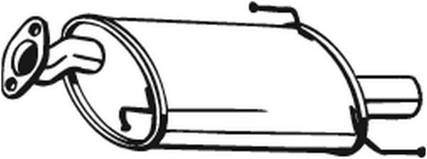BOSAL Izplūdes gāzu trokšņa slāpētājs (pēdējais) 219-019 219-019 Izplūdes gāzu trokšņa slāpētājs SUZUKI SWIFT BOSAL