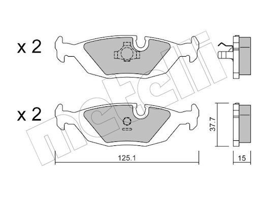 METELLI Bremsbeläge 22-0070-0 Bremsbeläge METELLI 22-0070-0 SAAB 9000 Limousine Autotuning Preis