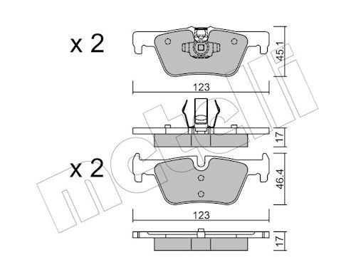 METELLI Plaquettes de frein 22-0962-0 22-0962-0 Plaquettes de frein BMW Série 5 METELLI