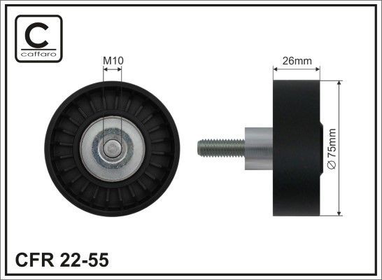 CAFFARO Løpehjul, vifterem 22-55 CAFFARO 22-55 Løpehjul BMW X3 originale