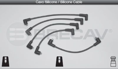 BRECAV Tennplugg kabelsett 22.522 Tennpluggkabler BRECAV Suzuki SAMURAI 22.522