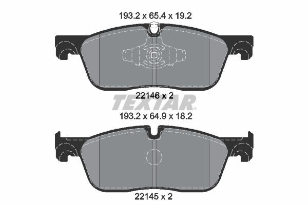 TEXTAR Pastilhas de travão 2214601 Jogo de pastilhas de travão TEXTAR Land Rover RANGE ROVER 2214601