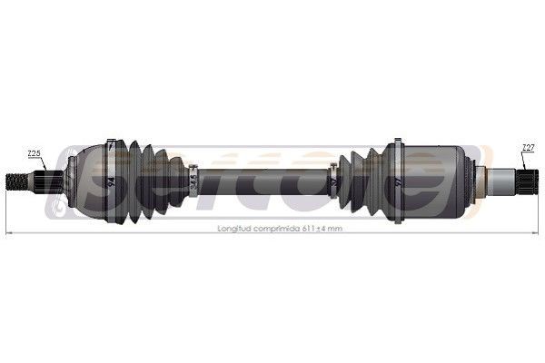 SERCORE Drivaksel 221477 SERCORE Drivaksel MERCEDES-BENZ 221477
