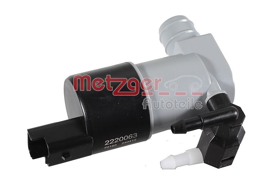 METZGER Αντλία νερού πλύσης, καθαρ. τζαμιών 2220063 METZGER 2220063 Αντλία νερού πλύσης, καθαρ. τζαμιών Nissan NP300 Navara D40 τιμες