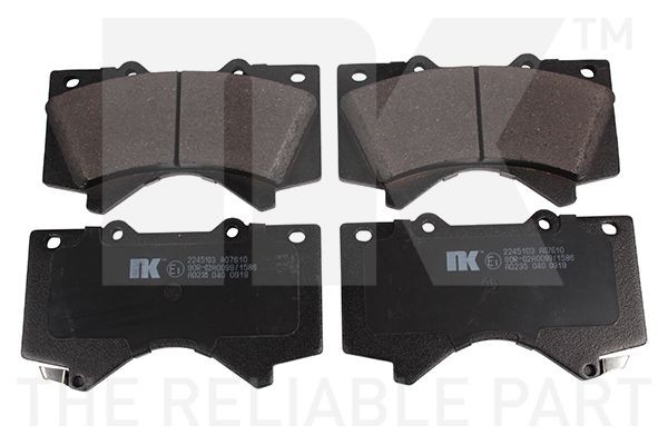 NK Bremseklosser 2245103 2245103 NK Bremsekloss-sett Lexus billige