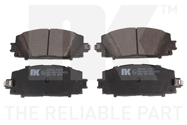 NK Bremseklodser 2245104 NK 2245104 originale Prius C Hatchback Sports bremseklodser hvad koster