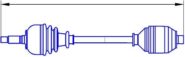 SERCORE Drivaxel 22596 22596 Drivaxel SERCORE FORD PUMA