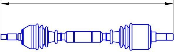 SERCORE Drivaksel 22597 SERCORE Drivaksel FORD 22597