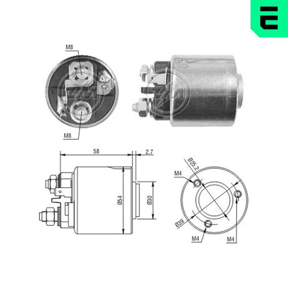 ERA Magnetschalter, Anlasser 227056 ERA 227056 Magnetschalter, Anlasser RENAULT Megane I Classic (LA) 2.0 RT 140 PS 2002