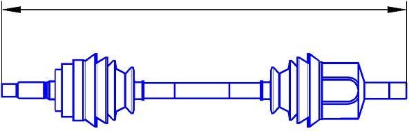 SERCORE Drivaksel 22732 Drivaksel SERCORE J5 22732 billige